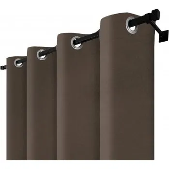 Závěs Zatemňovací závěs s kroužky – Blackout Royal Truffle, čokoládová barva