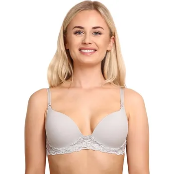 Podprsenka Dámská podprsenka Gina vyztužená s kosticemi šedá (17007 - grey) 80B 17007 - grey Možnost vrácení zboží ZDARMA do 120 dnů!