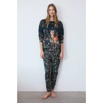 Dámské pyžamo Bavlněné pyžamo Medicine RW25-PJD601 zelená 79A, vel. S