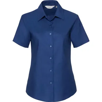 Dámská halenka Russell Collection Halenka Oxford s krátkým rukávem - S bright royal