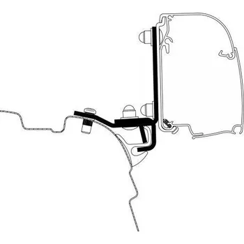 Příslušenství ke karavanu Adaptér pro markýzy Thule Omnistor do okapniček Brandup Top-Rail na VW T5/6