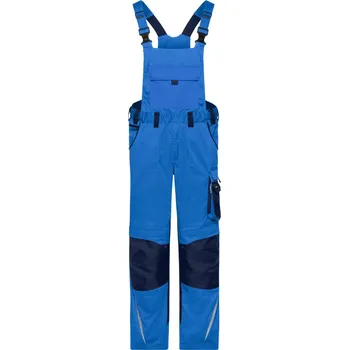 montérky James & Nicholson Pracovní kalhoty s laclem - Strong - (46) royal/navy