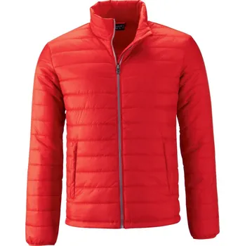 James & Nicholson Pánská prošívaná bunda - XL red
