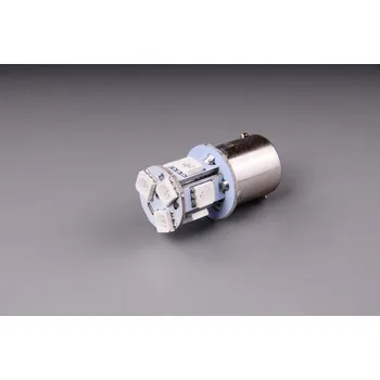 Autožárovka žárovka LED 24V 5W BA15s červená 8xSMD