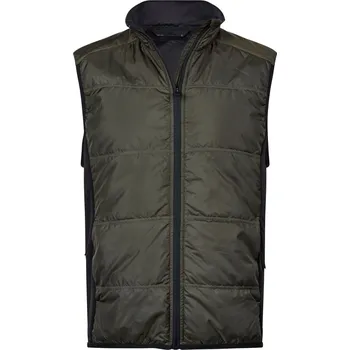 Pánská vesta TEE JAYS Pánská hybridní strečová vesta - L deep green/black