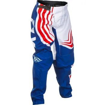 Moto kalhoty kalhoty F-16, FLY RACING - USA 2025 dětské (červená/bílá/modrá) Velikost/Provedení: 20
