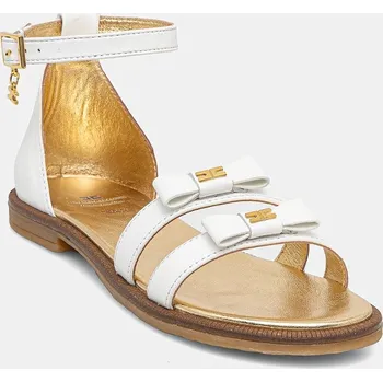 Dívčí sandály Dětské kožené sandály Elisabetta Franchi F4A2.E0289 bílá 00X, EUR 31