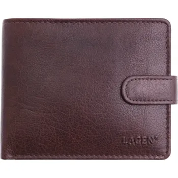 Peněženka Pánská kožená peněženka Lagen E 1036 hnědá