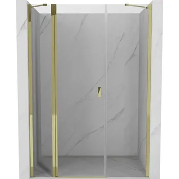 Sprchové dveře Sprchové dveře Mexen Mist s otočným mechanismem 120 cm, průhledné, zlaté - 8A4-120-001-50-00
