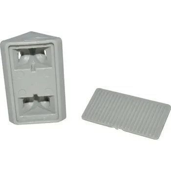 Příslušenství ke karavanu Rohová spojka pro nábytkové desky barva 2 ks, Šedá