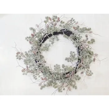umělá květina Děkorativní věnec umělý modřínový V