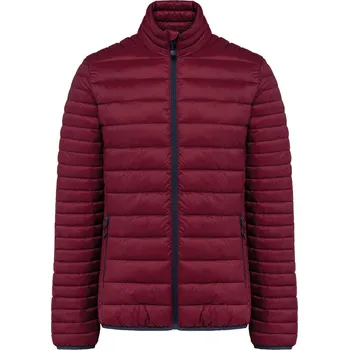 Pánská bunda Kariban Lehká pánská prošívaná bunda - L wine