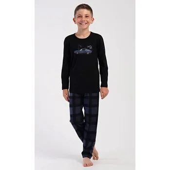 Chlapecké pyžamo Dětské pyžamo dlouhé Speed - černá - 15 - 16