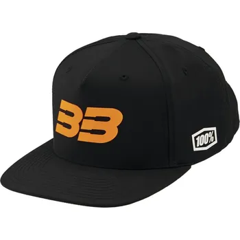 Kšiltovka kšiltovka 100% - BB33 Snapback černá/oranžová (vel. UNI)