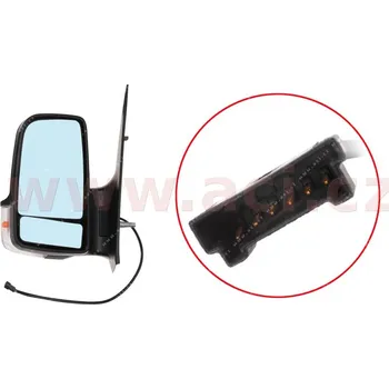 Auto zrcátko Vnější zpětné zrcátko VAN WEZEL 3077827A