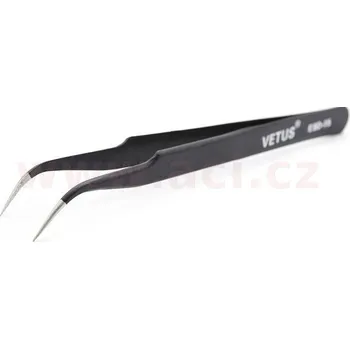 Kosmetická pinzeta pinzeta ESD-15 nerezová antimagnetická zahnutá, délka 135mm