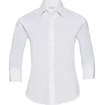 Russell Collection Elastická halenka s 3/4 rukávem - L white