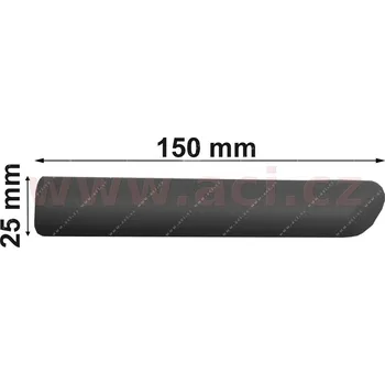 boční lišta předního blatníku pro lak 25 mm ORIGINÁL, P