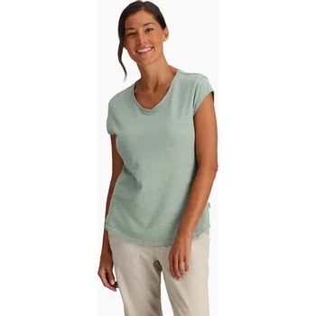 Pánské tričko Royal Robbins triko Vacationer V-Nk S/S 2025 Šedá S Dámské