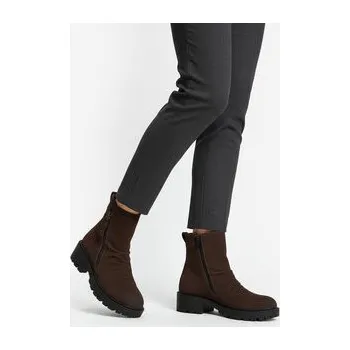 Dámské kozačky Clara Barson Polokozačky CEO-HY8007S-1 Hnědá 38