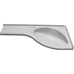 Rohové umyvadlo Comet s odkládací deskou varianta Umyvadlo vpravo