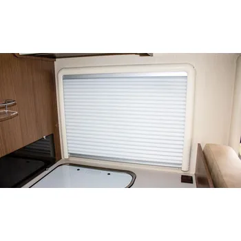 Příslušenství ke karavanu Dvojitá plisovaná roleta s moskytiérou Remis Rollo REMIflair IV rozměr (šířka x výška) 71,4 x 65 cm