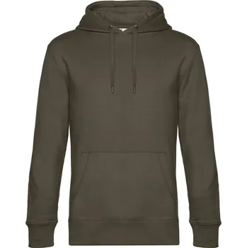 Pánská móda B&C Collection Pánská mikina s kapucí - M khaki