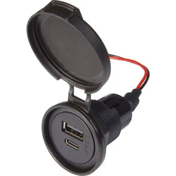 Příslušenství ke karavanu Vestavná USB zásuvka s krytkou