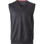 James & Nicholson Pánská svetrová vesta s výstřihem do V - 3XL anthracite melange