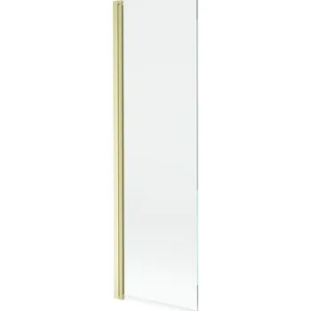 Vanová zástěna Vanová zástěna Mexen Mist s jedním křídlem 70 x 150 cm, průhledná, kartáčované zlato - 8A9-070-001-55-00