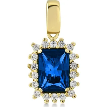 Přívěsek Lillian Vassago Zlatý přívěsek se safírem a zirkony LLV22-GP053YS