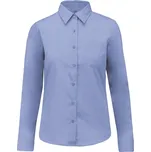 Kariban Popelínová halenka "Jessica" s dlouhým rukávem - S bright sky