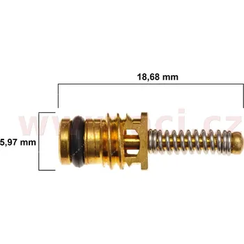 Autodíl ventil klimatizace R134a M6, dlouhé vrtání