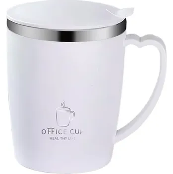 Termohrnek Termo hrnek s víčkem 350ml - Bílý