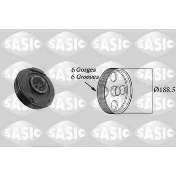 Kliková hřídel Řemenice, klikový hřídel SASIC 9001807