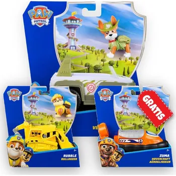 Figurka AKCE: Tlapková patrola základní vozidla Tracker + Rubble + Zuma ZDARMA