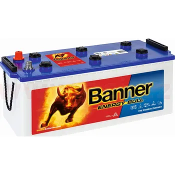 Autobaterie 180Ah trakční baterie, levá BANNER Energy Bull DUAL Power 514x223x195(220)