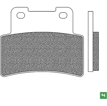Brzdová destička brzdové destičky, NEWFREN (PŘEDNÍ - směs SCOOTER ELITE ORGANIC) 2 ks v balení