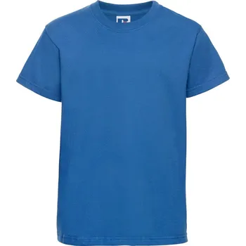 Dívčí oblečení Russell Dětské tričko z těžké bavlny "Authentic" - 128 azure blue