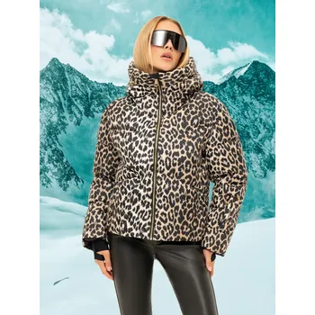 Dámská lyžařská bunda NIKKIE Newport Leopard Hummus
