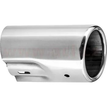 koncovka výfuku nerezová oválná, vnitřní průměr 48 mm, průměr koncovky 60x80 mm, délka 110 mm FENNO