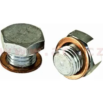 Autodíl výpustný šroub olejové vany M14x1.5 L=9 mm, celk. délka = 16 mm DIN 7604