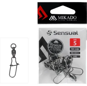 Mikado ložiskový obratlík s karabinou Fastlock vel.5 BN 5ks