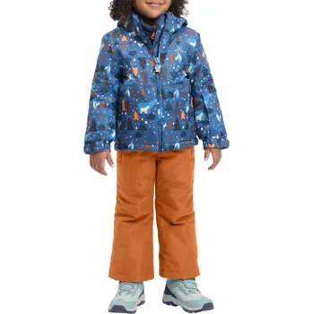 Dětský overall McKINLEY Theo + Tyler lyžařská souprava - 0 - oranžová | modrá - 110