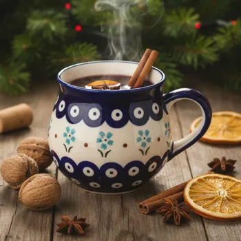 Hrníček na svařák Bolesławiec 220 ml - dek. 168A