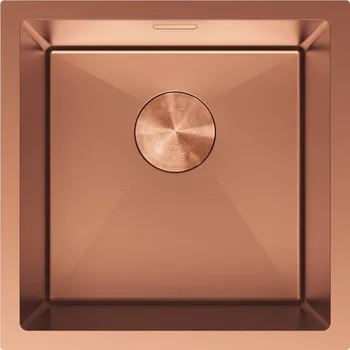 Nerezový dřez Jednodřezový ocelový dřez Mexen Trixo 440 x 440 mm, měď - 6413441000-65