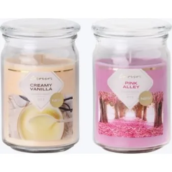 Svíčka Emocio Sklo 93x142 mm mix vonná svíčka PINK ALLEY ( )