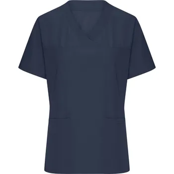 Dámské tričko James & Nicholson Dámský strečový kazak s výstřihem do V - 3XL navy