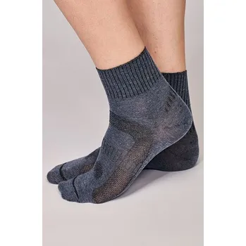 Dámské ponožky Letní modrá ponožka s antibakteriální úpravou P059 velikost 28-30