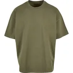 Build your Brand Oversize tričko z tězké bavlny - XS olive